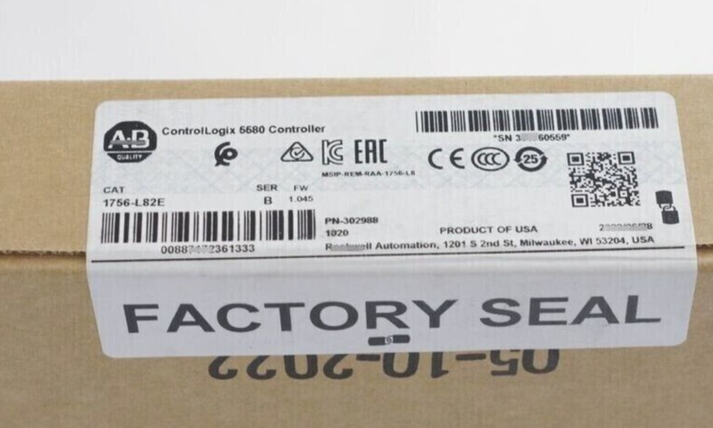 1PC NEW Allen-Bradley 1756-L82E ALLEN BRADLEY CONTROLLOGIX PROCESSOR AB