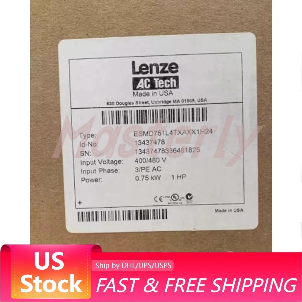 US Free TAX LENZE NEW frequency converter ESMD751L4TXA 380V 0.75KW IN BOX