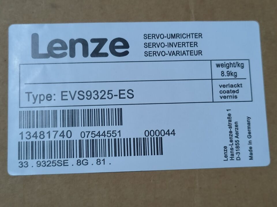 EVS9325-ES 1PCS NEW LENZE SERVO DRIVE EVS9325ES