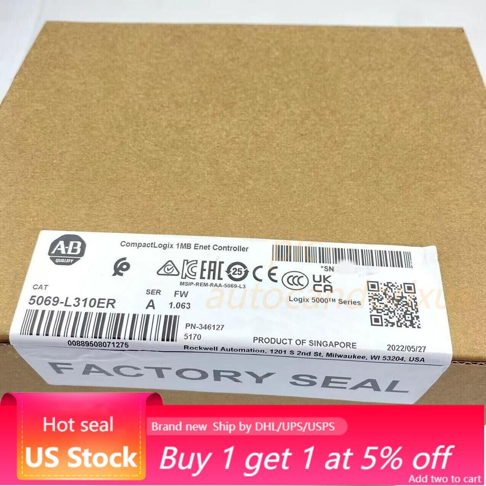NEW Sealed Allen Bradley 5069-L310ER CompactLogix 1MB Controller 5069-L310ER