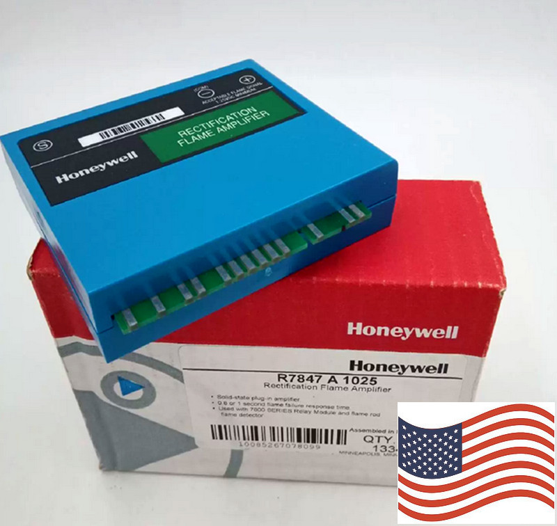 100% Genuine & New Honeywell R7847A1025 Rectification Flame Amplifier 7800Series
