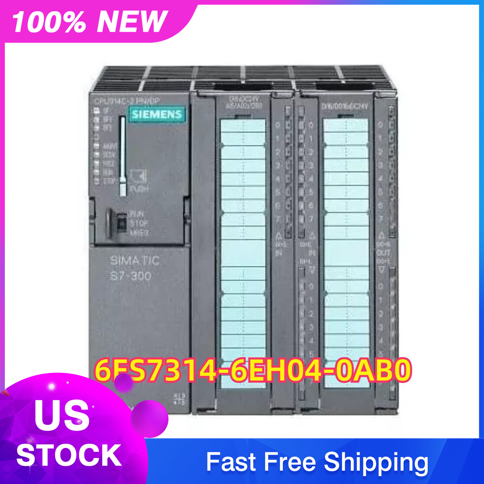 New Siemens 6ES7314-6EH04-0AB0 6ES7 314-6EH04-0AB0 1 Year Warranty Fast Shipping