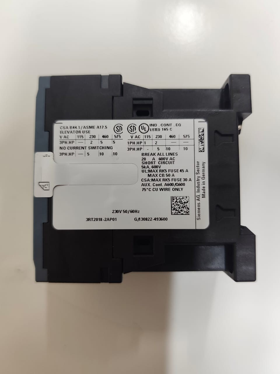 Siemens 3RT2018‑2AP01 High‑Performance & 3‑Pole Contactor for Motor Control