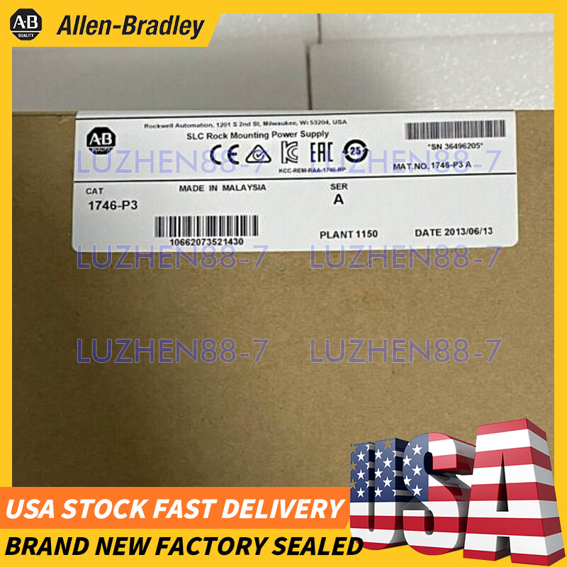 New Factory Sealed AB 1746-P3 SER A SLC 500 Power Supply Module 1746P3