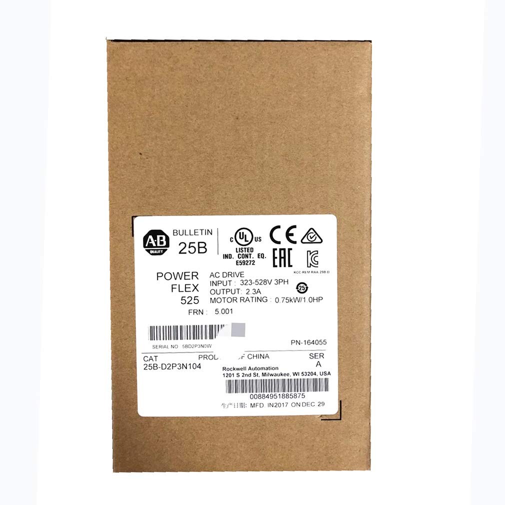 New Allen-Bradley 25B-D2P3N104 PowerFlex 525 0.75kW (1Hp) AC Drive
