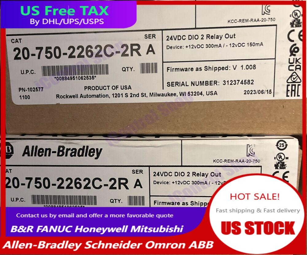 Allen-Bradley 20-750-2262C-2R PowerFlex 750 24V DC IO Option Module AB NEW