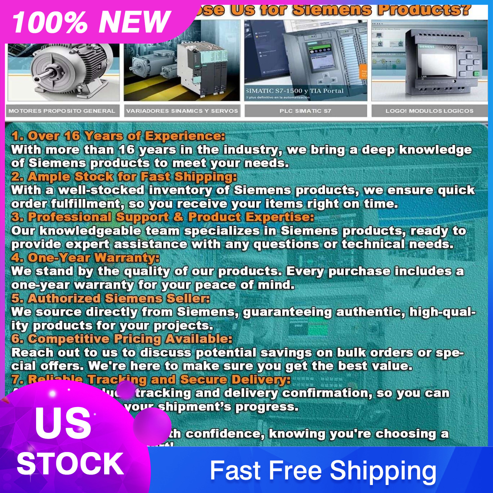 New Siemens 6ES7314-6EH04-0AB0 6ES7 314-6EH04-0AB0 1 Year Warranty Fast Shipping