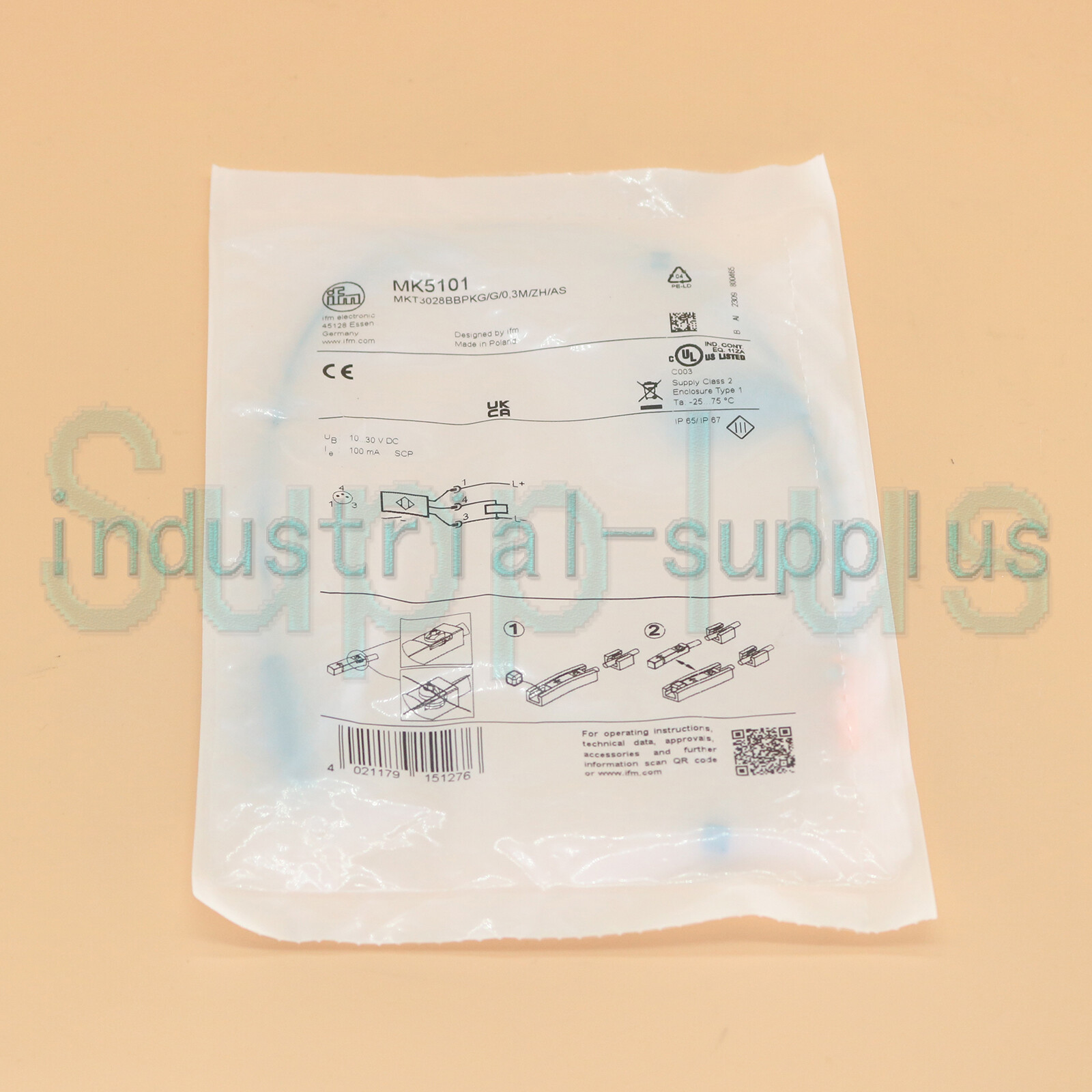 New 1PC For IFM Electronic MK5101 Magnetic Cylinder Sensor Free Shipping