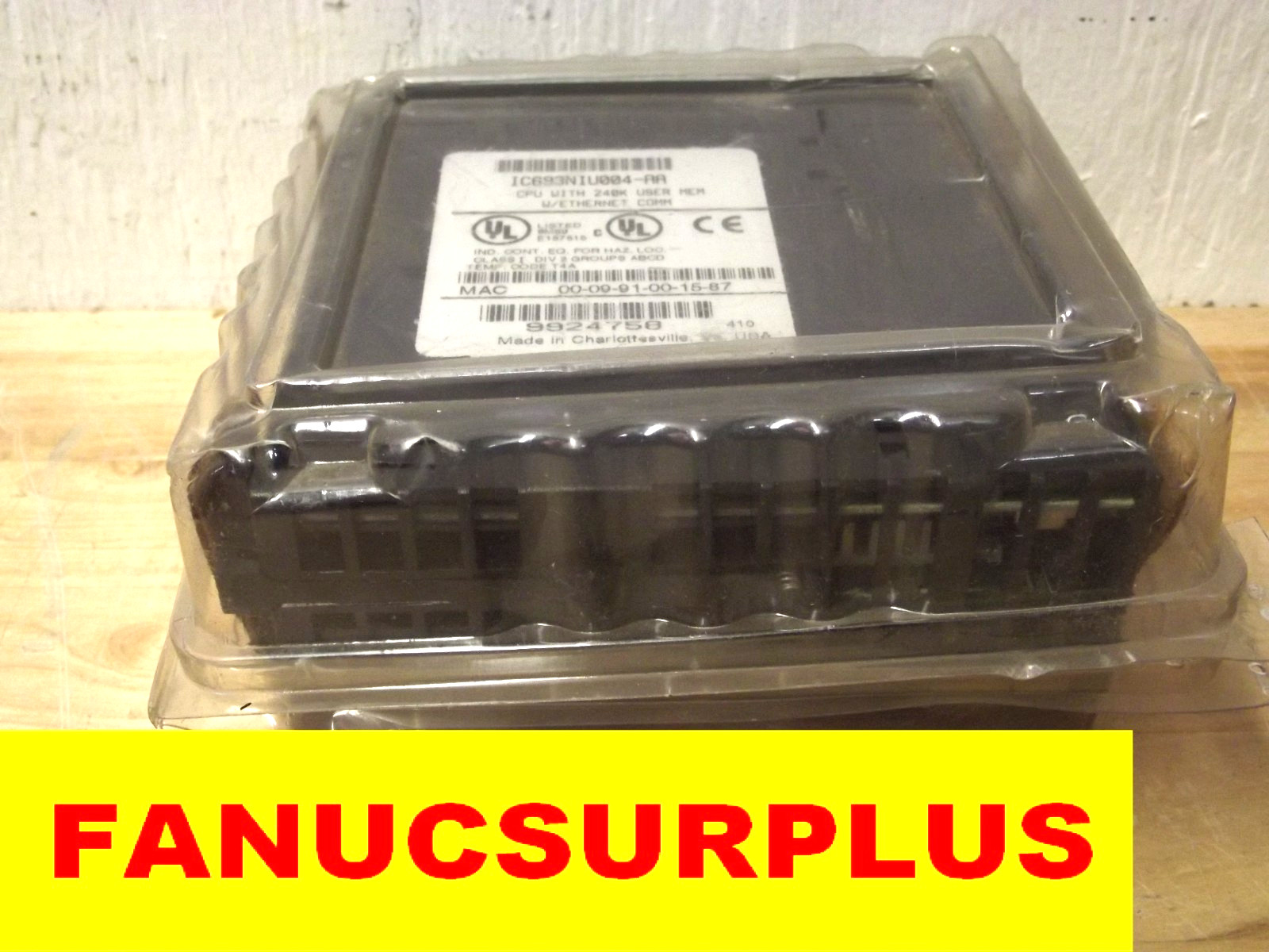 GE FANUC IC693NIU004 AA NEW IN BOX 1 YEAR WARRANTY