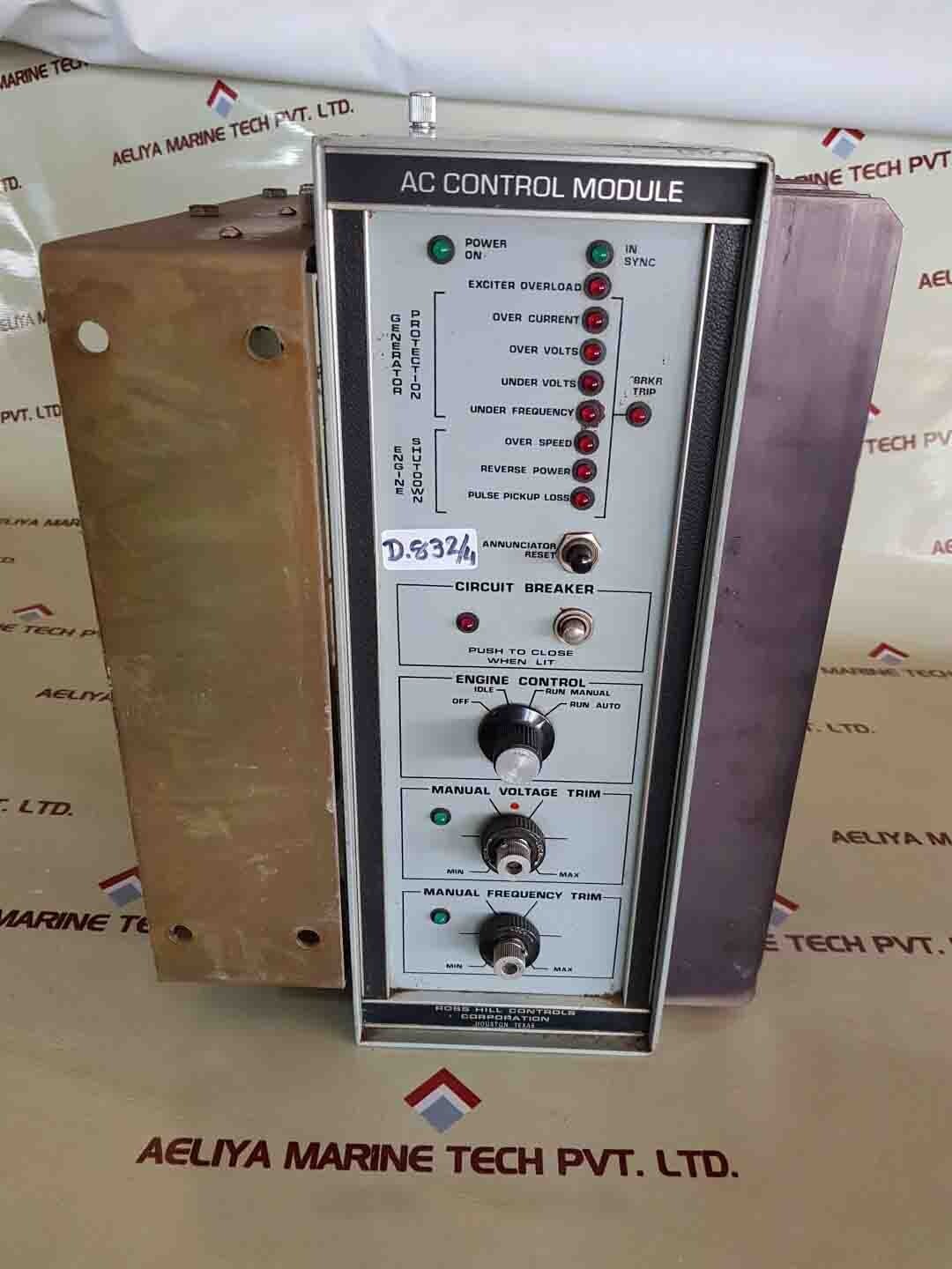 ROSS HILL 0001-2656-00 3 Phase AC Control Module EMD-16 600V 60HZ