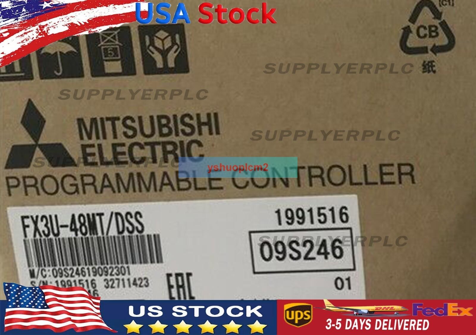 NEW Mitsubishi PLC FX3U-48MT/DSS FX3U-48MT-DSS