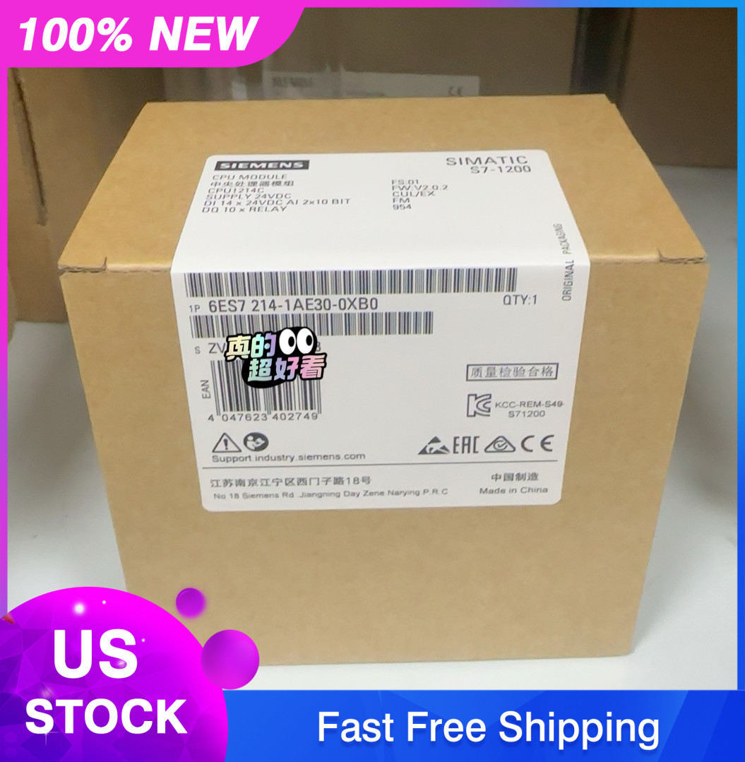 Siemens 6ES7214-1AE30-0XB0 CPU 1214C Simatic S7-1200 FedEx