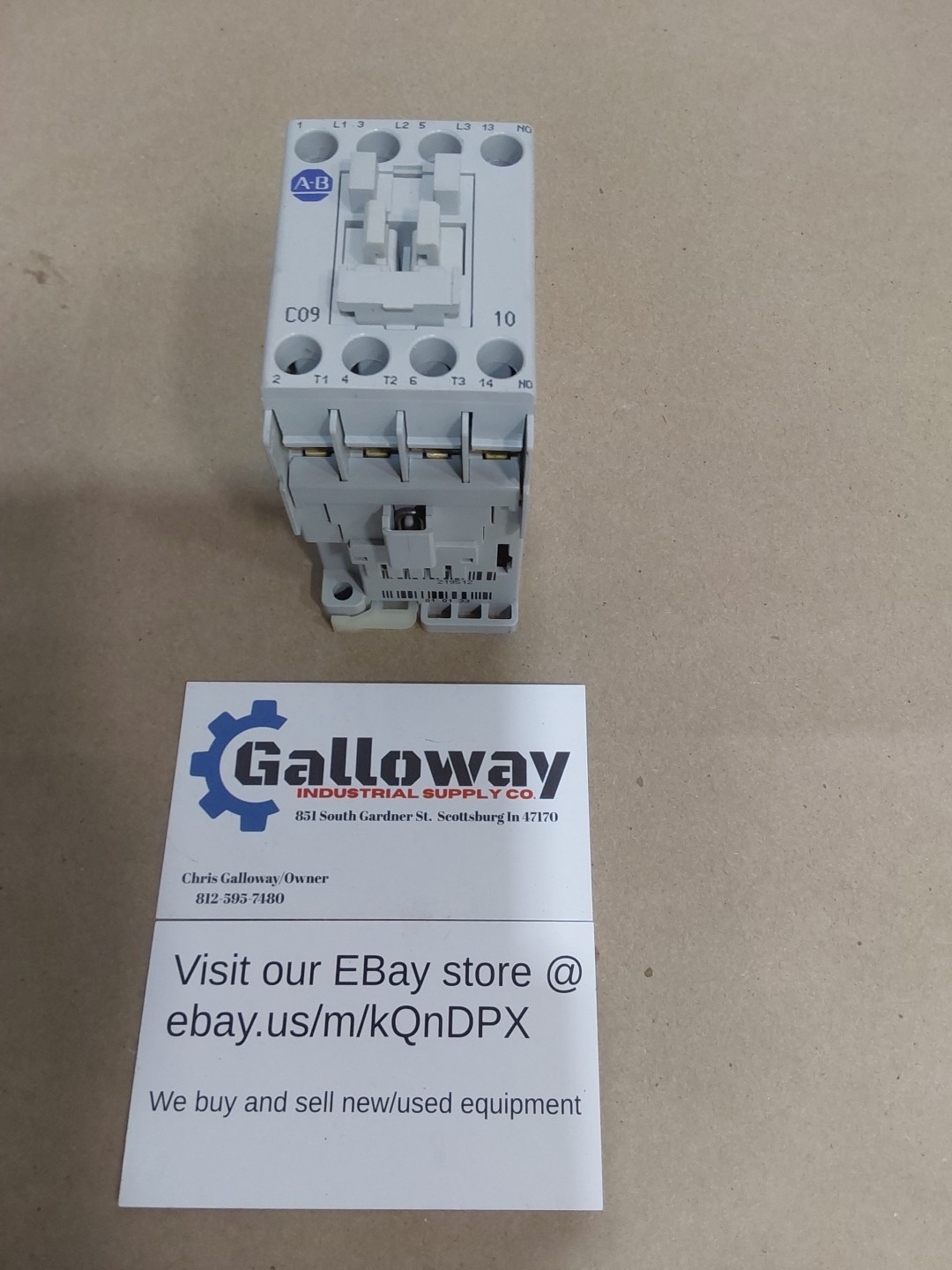 ALLEN-BRADLEY 100-C09*-10 SER A CONTRACTOR COIL VOLTAGE 110V AC.
