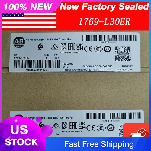 New Factory Sealed AB 1769-L30ER / A CompactLogix 1MB ENet Controller 1769L30ER