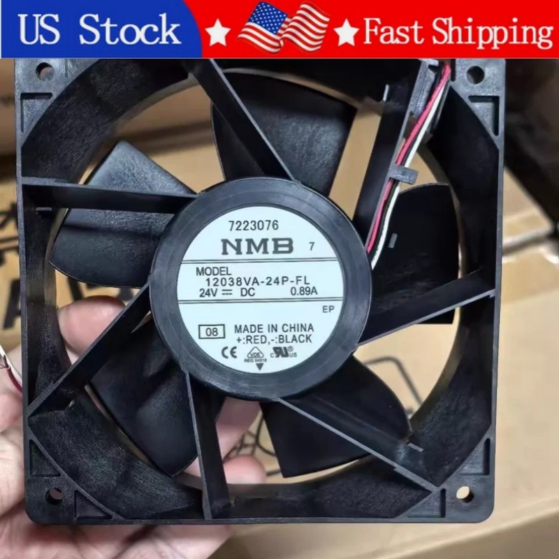 1PCS Brand New NMB 12038VA-24P-FL DC24V 0.89A 3Pin Cooling Fan Fast Shipping