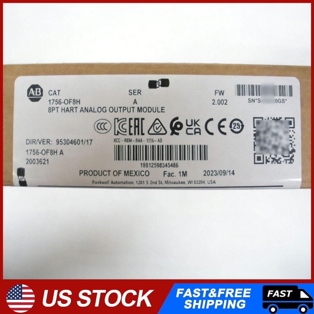 1PC AB 1756-OF8H SER A ControlLogix HART Analog Output Module